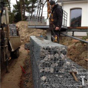 Gabion rempli, Hauteur 100 cm