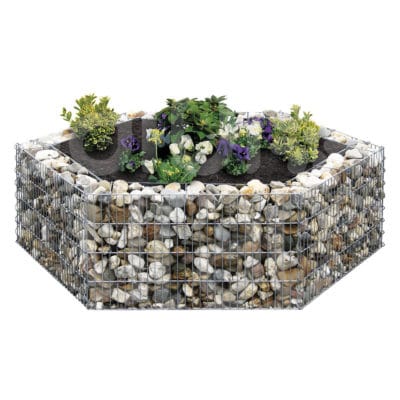 Parterre gabion hexagonal