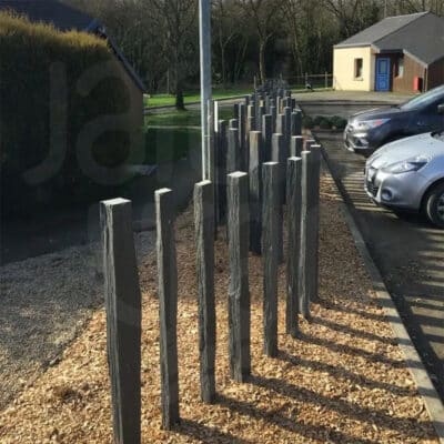 Bordure piquet de schiste ardoisier bouts sciés