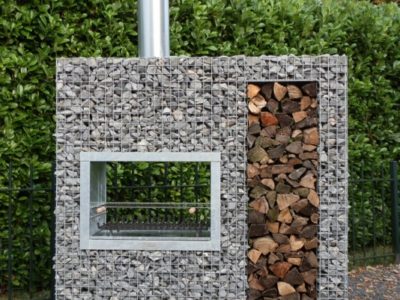 Barbecue gabion